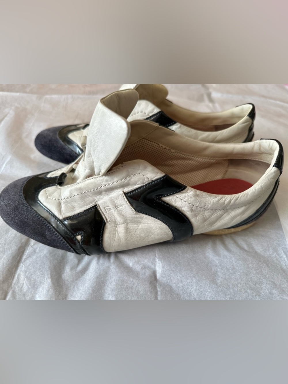 Salvatore Ferragamo Lace-Up Tennis Flats - Picture 15 of 16